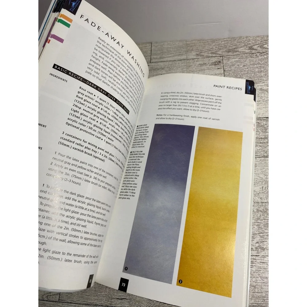 Paint Recipes Guide to Colors and Finishes for the Home Liz Wagstaff 1996‎ Book